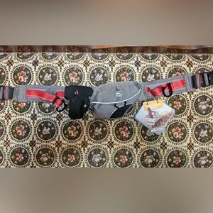 Kurgo Red and Gray Dog Running Belt